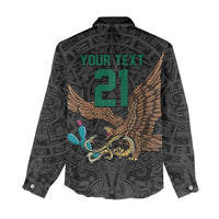 Black Mexico Aztec Custom Women Casual Shirt Special Edition Heritage - Wonder Print Shop