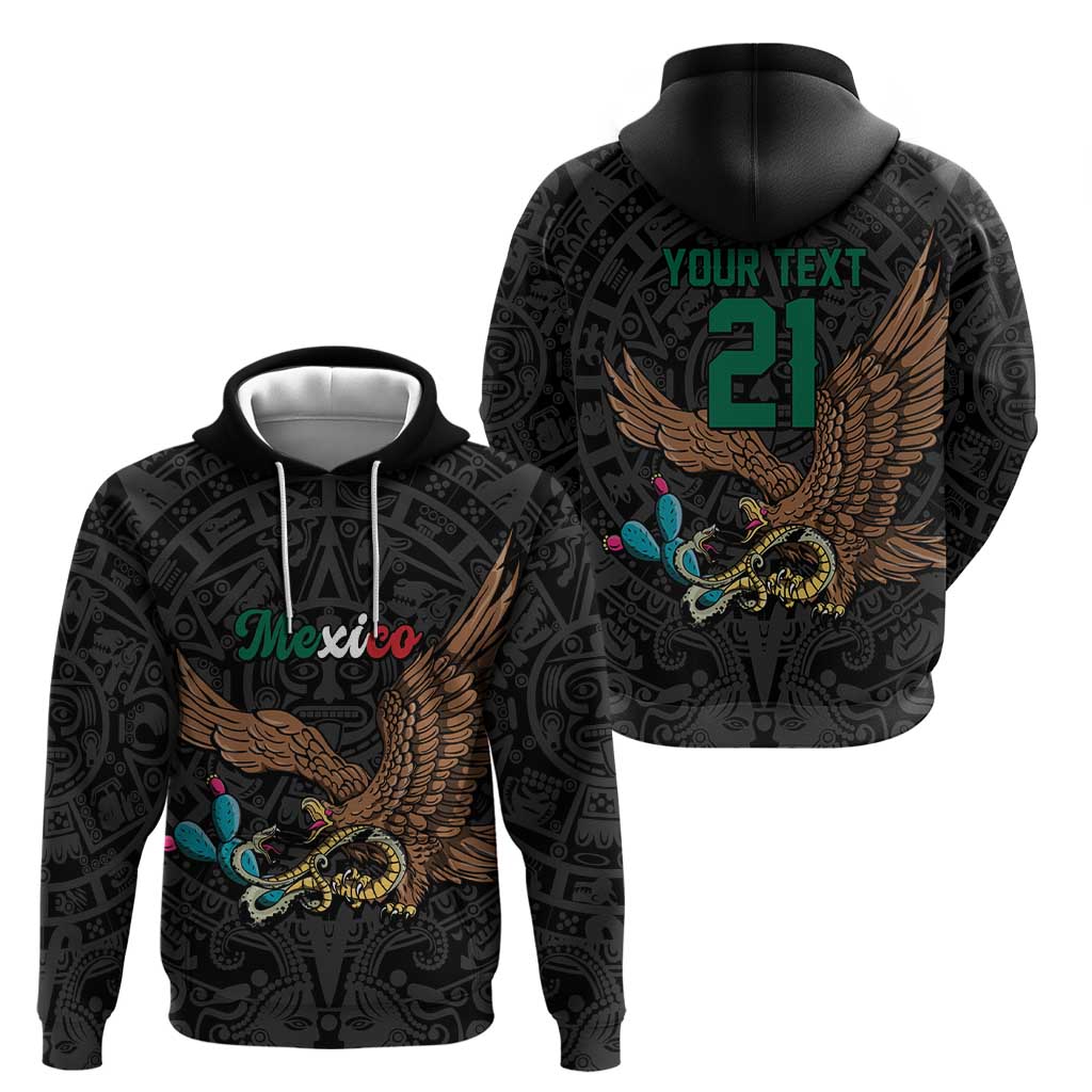 Black Mexico Aztec Custom Zip Hoodie Special Edition Heritage - Wonder Print Shop