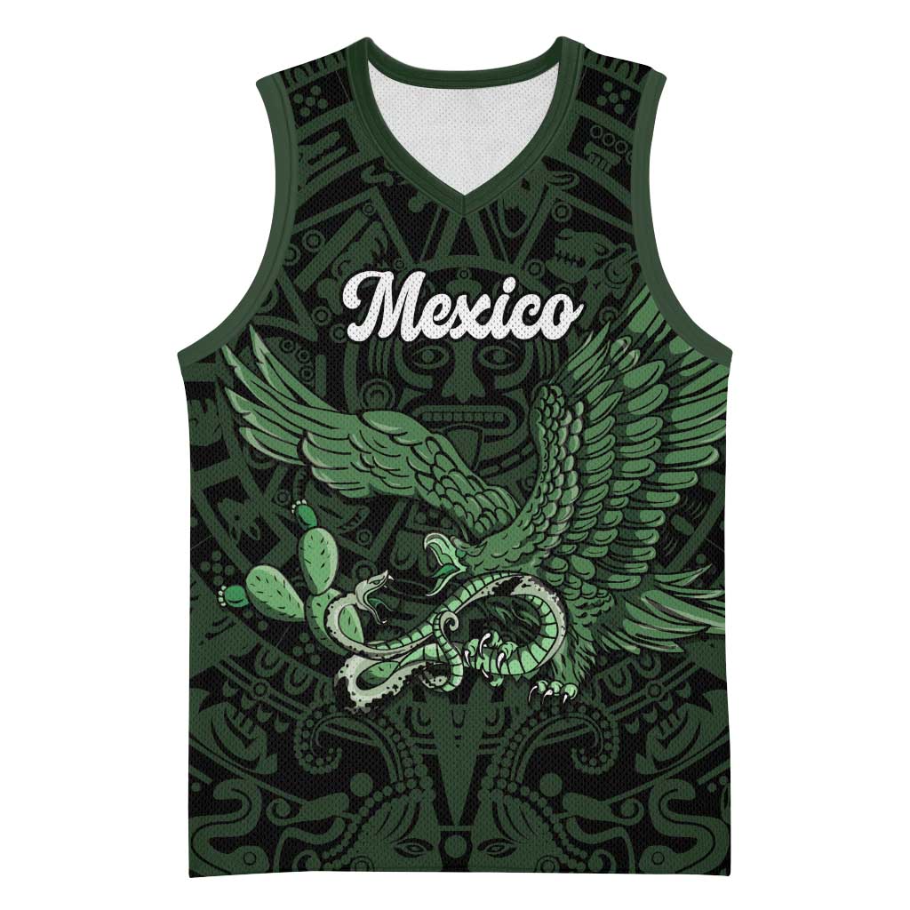 Green Mexico Aztec Custom Basketball Jersey Special Edition Heritage - Wonder Print Shop