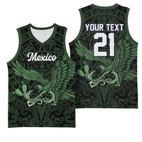 Green Mexico Aztec Custom Basketball Jersey Special Edition Heritage - Wonder Print Shop