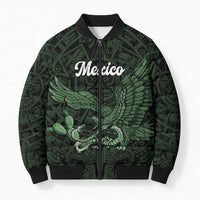 Green Mexico Aztec Custom Bomber Puffer Jacket Special Edition Heritage - Wonder Print Shop