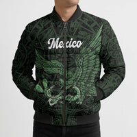 Green Mexico Aztec Custom Bomber Puffer Jacket Special Edition Heritage - Wonder Print Shop