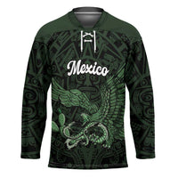 Green Mexico Aztec Custom Hockey Jersey Special Edition Heritage - Wonder Print Shop
