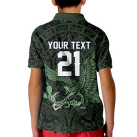 Green Mexico Aztec Custom Kid Polo Shirt Special Edition Heritage - Wonder Print Shop