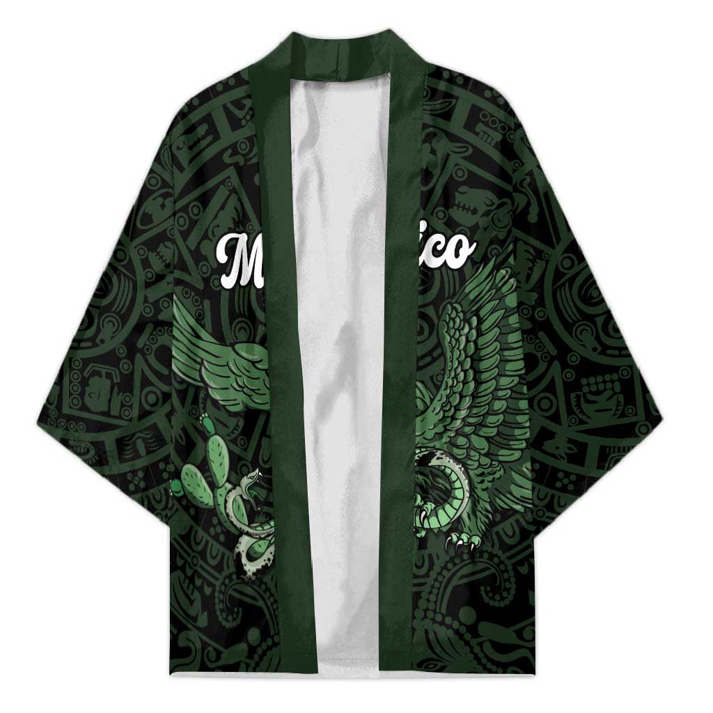 Green Mexico Aztec Custom Kimono Special Edition Heritage - Wonder Print Shop