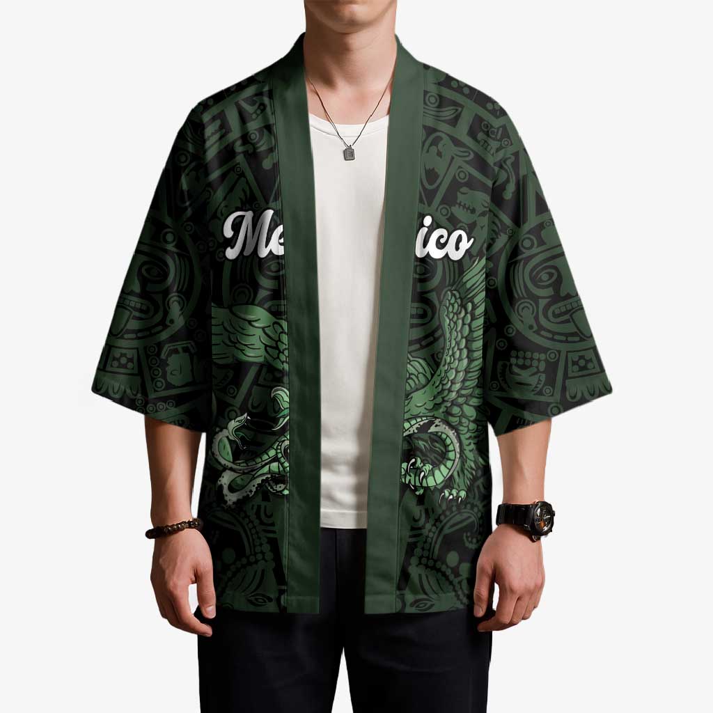 Green Mexico Aztec Custom Kimono Special Edition Heritage - Wonder Print Shop