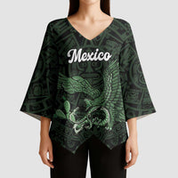 Green Mexico Aztec Custom Kimono Sleeve Blouse Special Edition Heritage - Wonder Print Shop