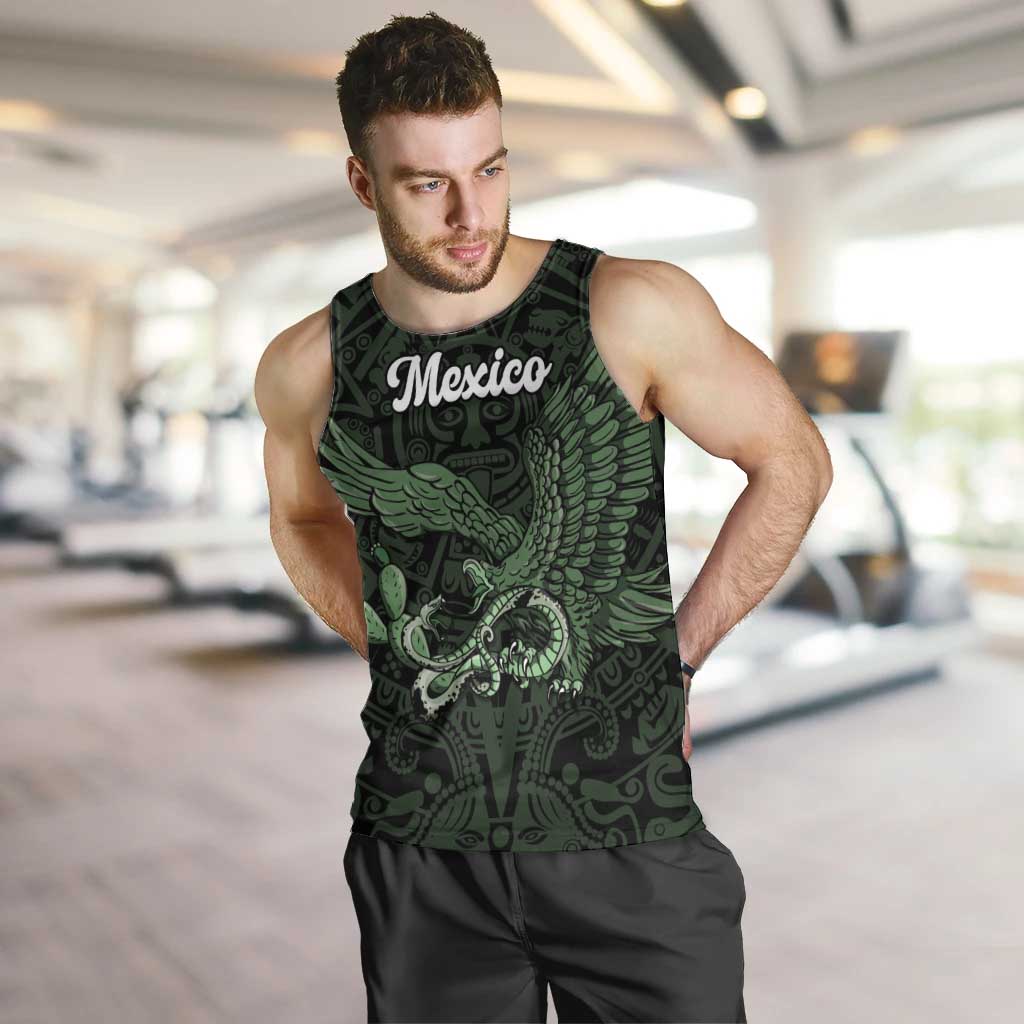 Green Mexico Aztec Custom Men Tank Top Special Edition Heritage - Wonder Print Shop