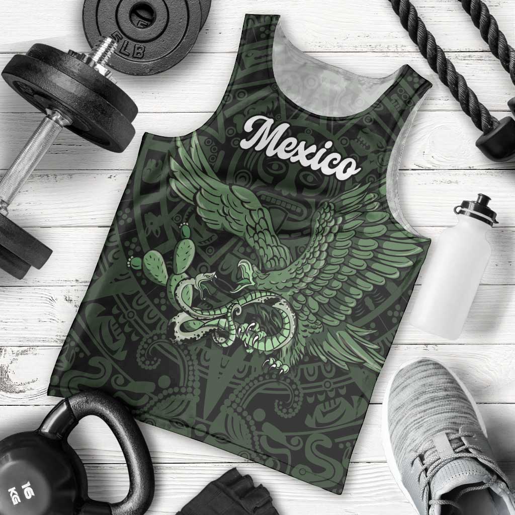 Green Mexico Aztec Custom Men Tank Top Special Edition Heritage - Wonder Print Shop