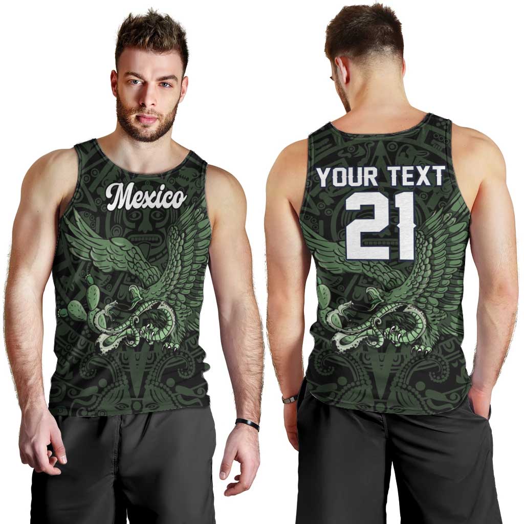 Green Mexico Aztec Custom Men Tank Top Special Edition Heritage - Wonder Print Shop