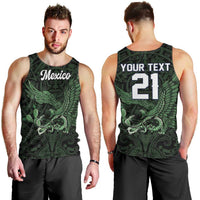 Green Mexico Aztec Custom Men Tank Top Special Edition Heritage - Wonder Print Shop
