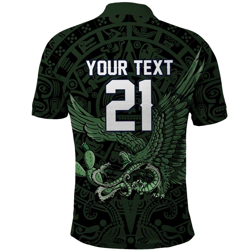 Green Mexico Aztec Custom Polo Shirt Special Edition Heritage - Wonder Print Shop