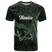 Green Mexico Aztec Custom T Shirt Special Edition Heritage - Wonder Print Shop