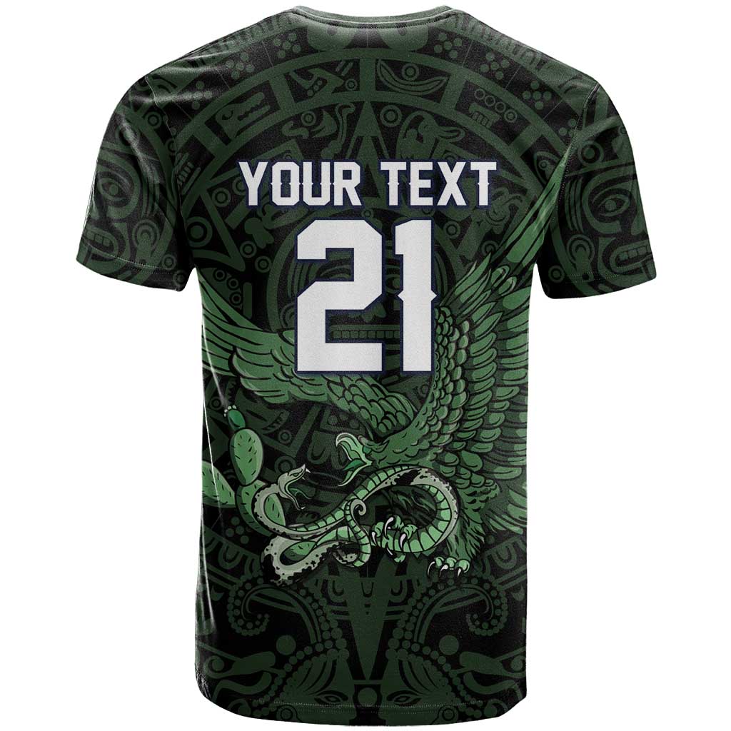 Green Mexico Aztec Custom T Shirt Special Edition Heritage - Wonder Print Shop