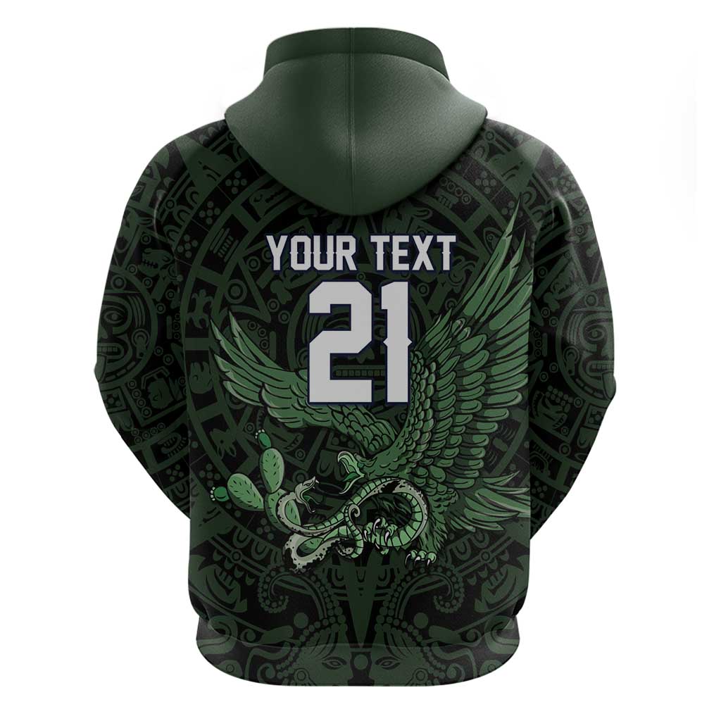 Green Mexico Aztec Custom Zip Hoodie Special Edition Heritage - Wonder Print Shop