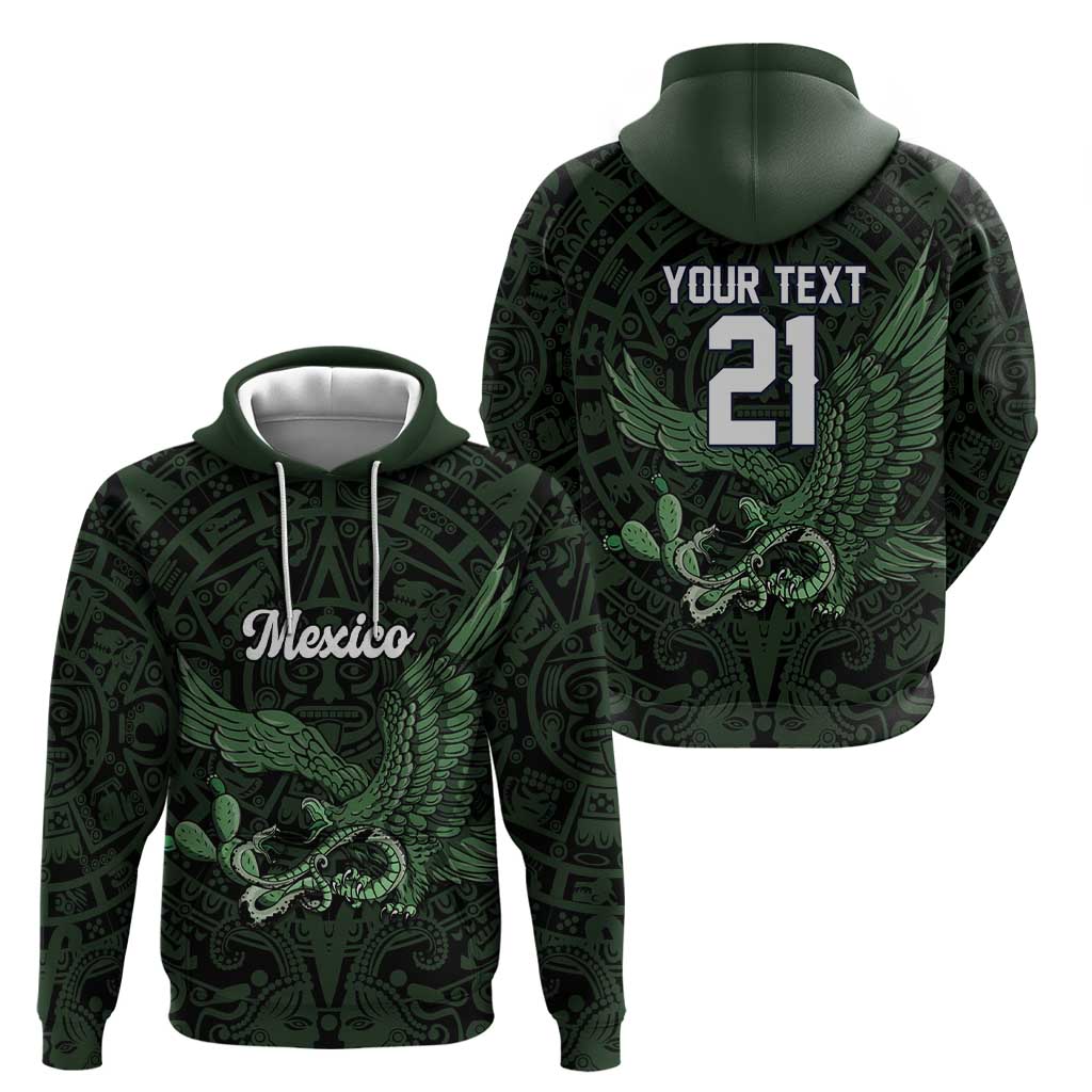 Green Mexico Aztec Custom Zip Hoodie Special Edition Heritage - Wonder Print Shop
