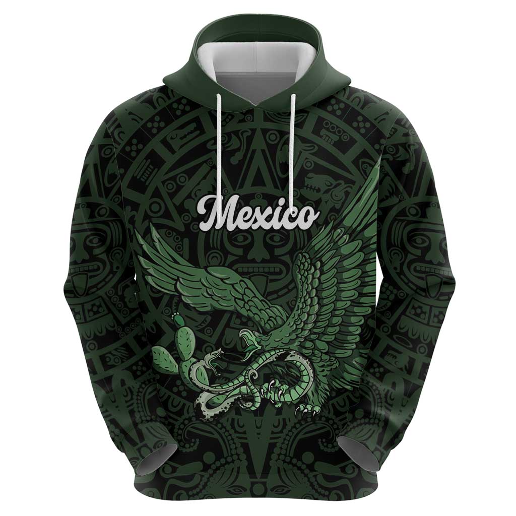 Green Mexico Aztec Custom Zip Hoodie Special Edition Heritage - Wonder Print Shop