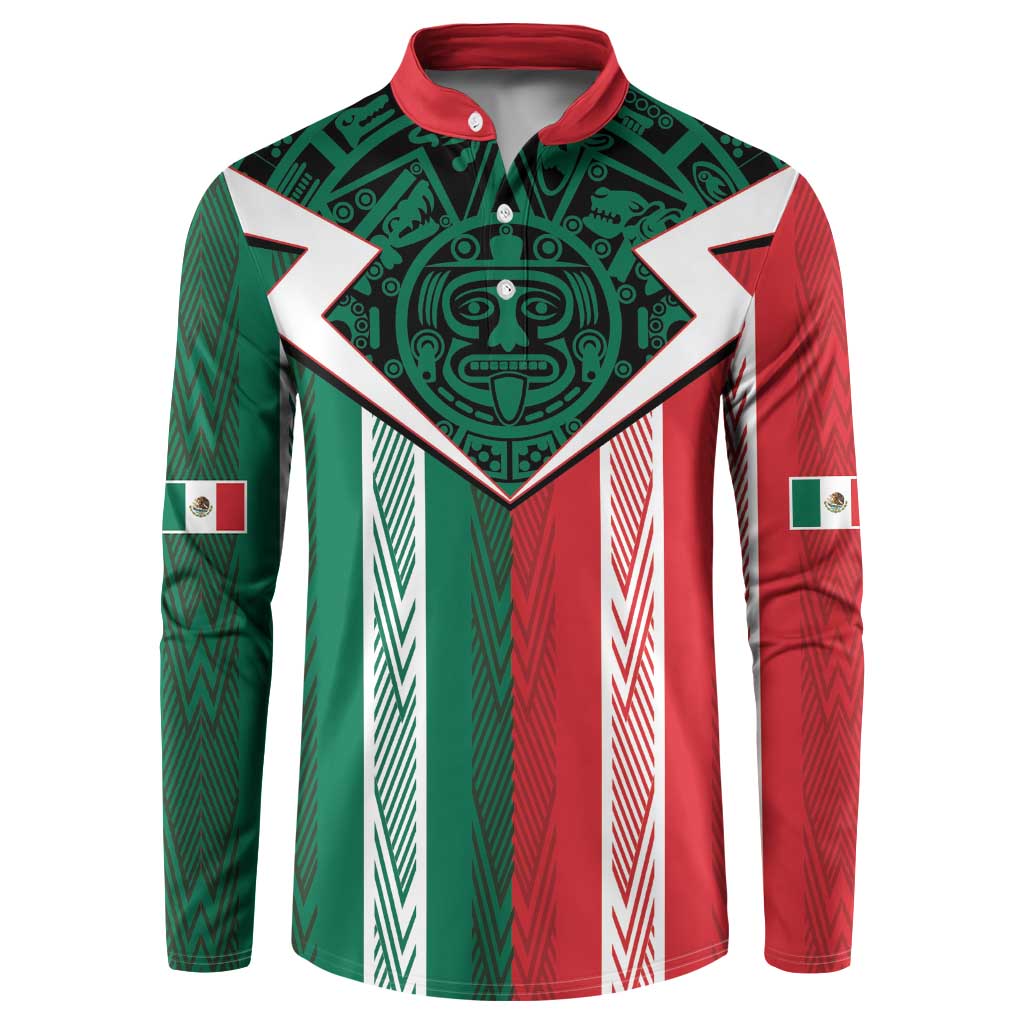 Custom World Soccer Mexico 2026 Button Sweatshirt El Tri Colors Heritage - Wonder Print Shop