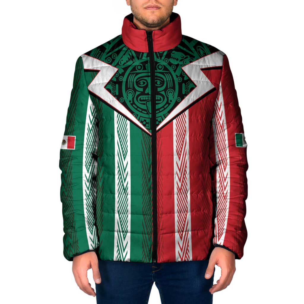 Custom World Soccer Mexico 2026 Padded Jacket El Tri Colors Heritage - Wonder Print Shop