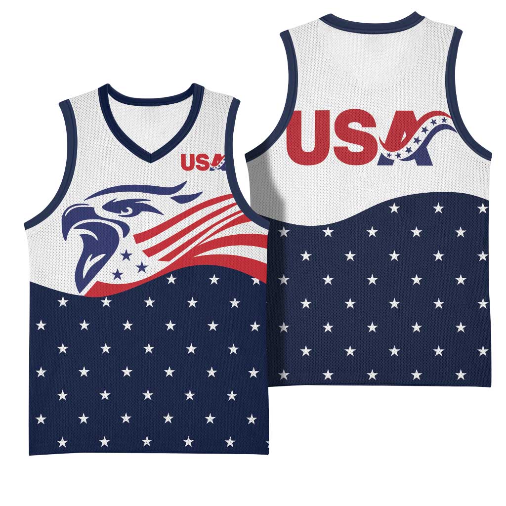 United States Soccer Basketball Jersey Stars and Stripes Special Edition Heritage - Wonder Print Shop