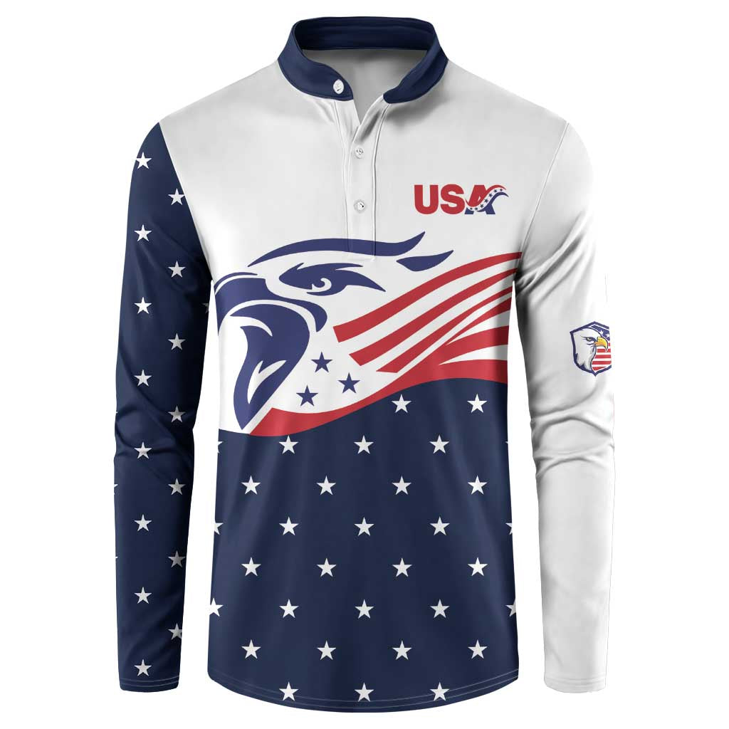 United States Soccer Button Sweatshirt Stars and Stripes Special Edition Heritage - Wonder Print Shop
