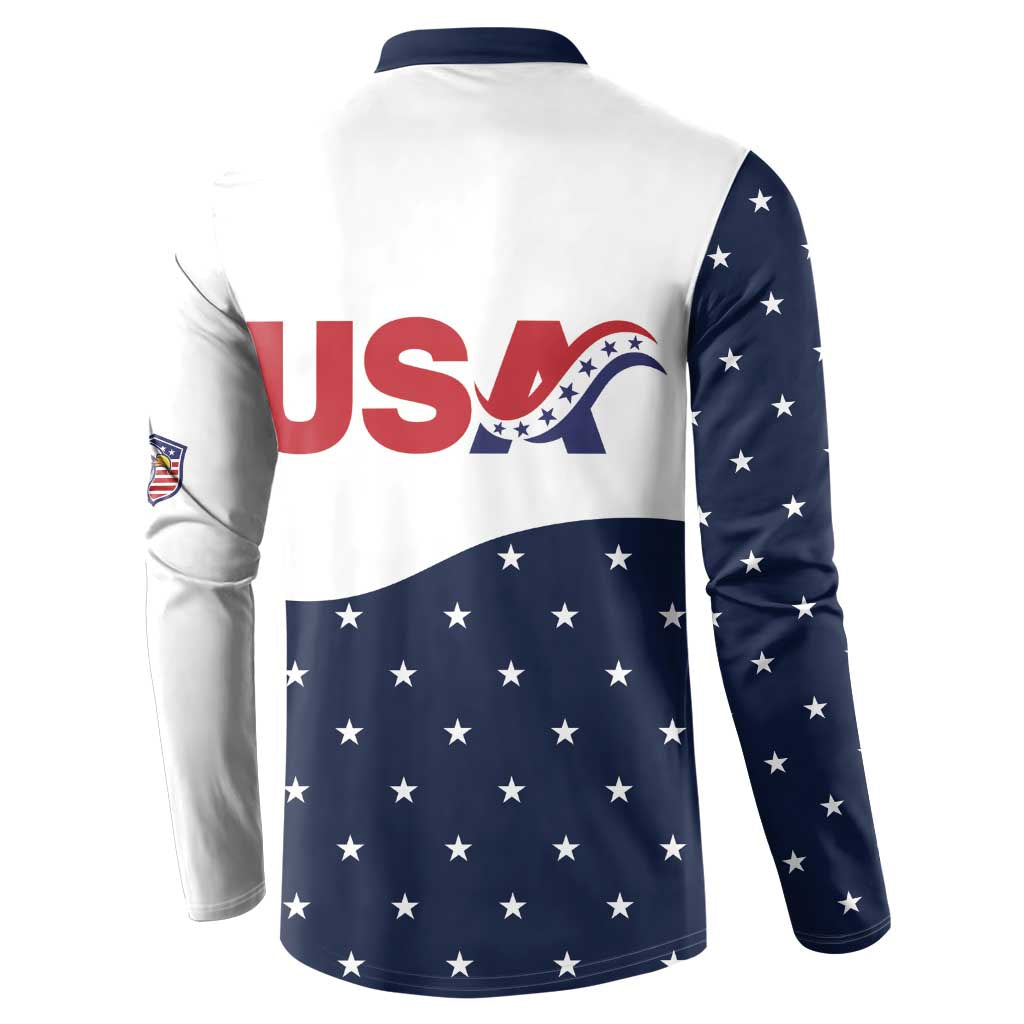 United States Soccer Button Sweatshirt Stars and Stripes Special Edition Heritage - Wonder Print Shop