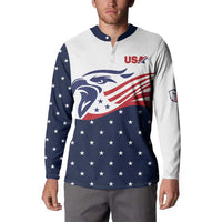 United States Soccer Button Sweatshirt Stars and Stripes Special Edition Heritage - Wonder Print Shop