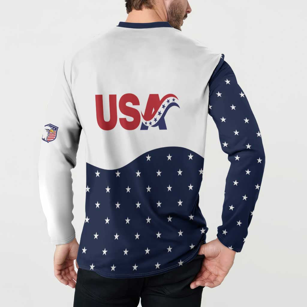 United States Soccer Button Sweatshirt Stars and Stripes Special Edition Heritage - Wonder Print Shop