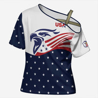 United States Soccer Cross Shoulder Shirt Stars and Stripes Special Edition Heritage - Wonder Print Shop