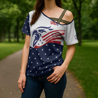 United States Soccer Cross Shoulder Shirt Stars and Stripes Special Edition Heritage - Wonder Print Shop
