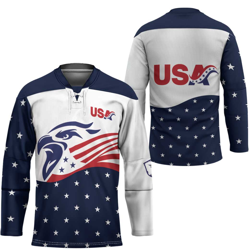 United States Soccer Hockey Jersey Stars and Stripes Special Edition Heritage - Wonder Print Shop