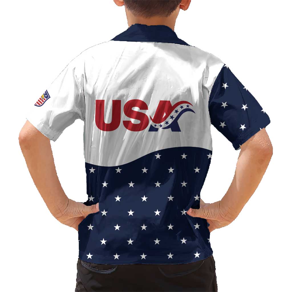 United States Soccer Kid Hawaiian Shirt Stars and Stripes Special Edition Heritage - Wonder Print Shop