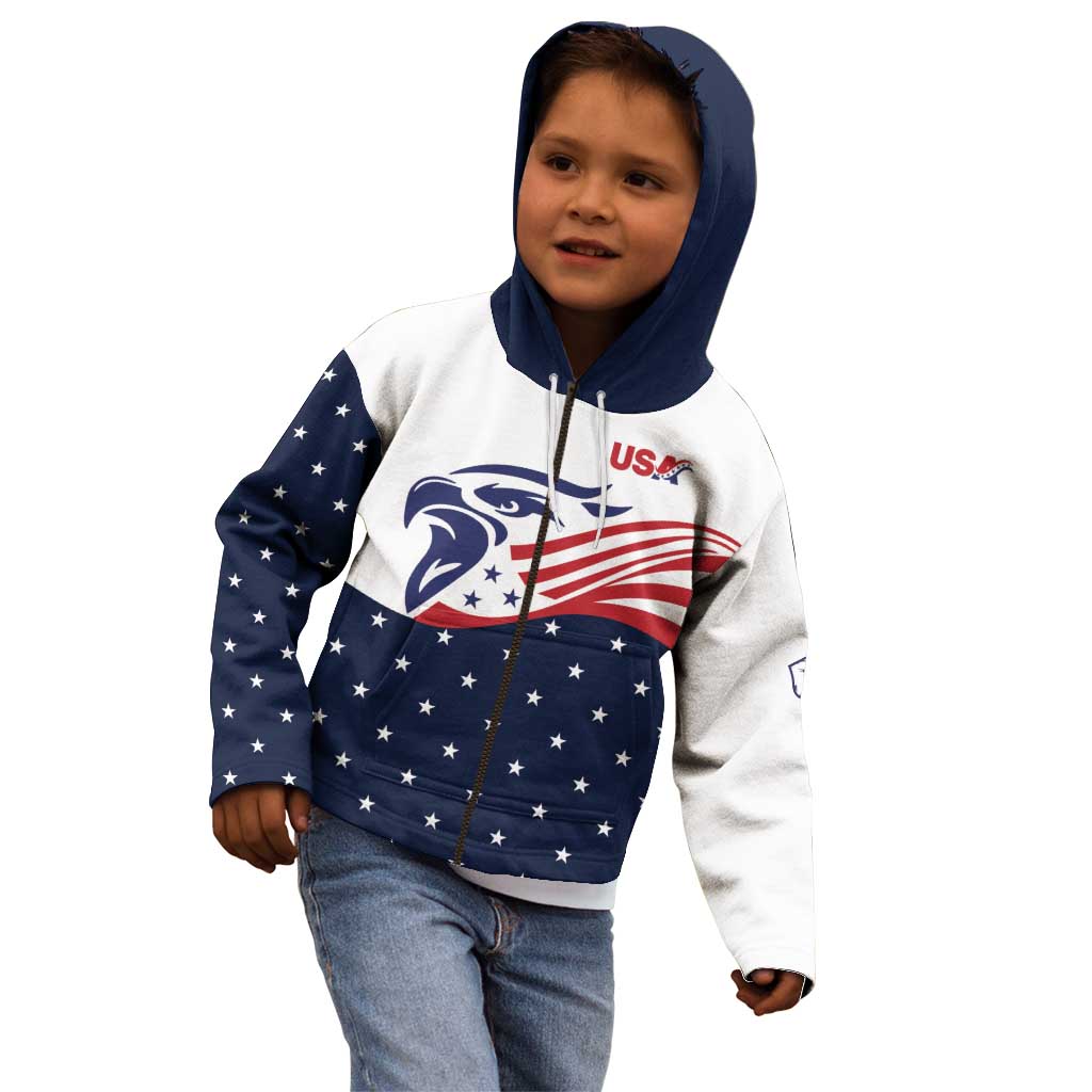 United States Soccer Kid Hoodie Stars and Stripes Special Edition Heritage - Wonder Print Shop