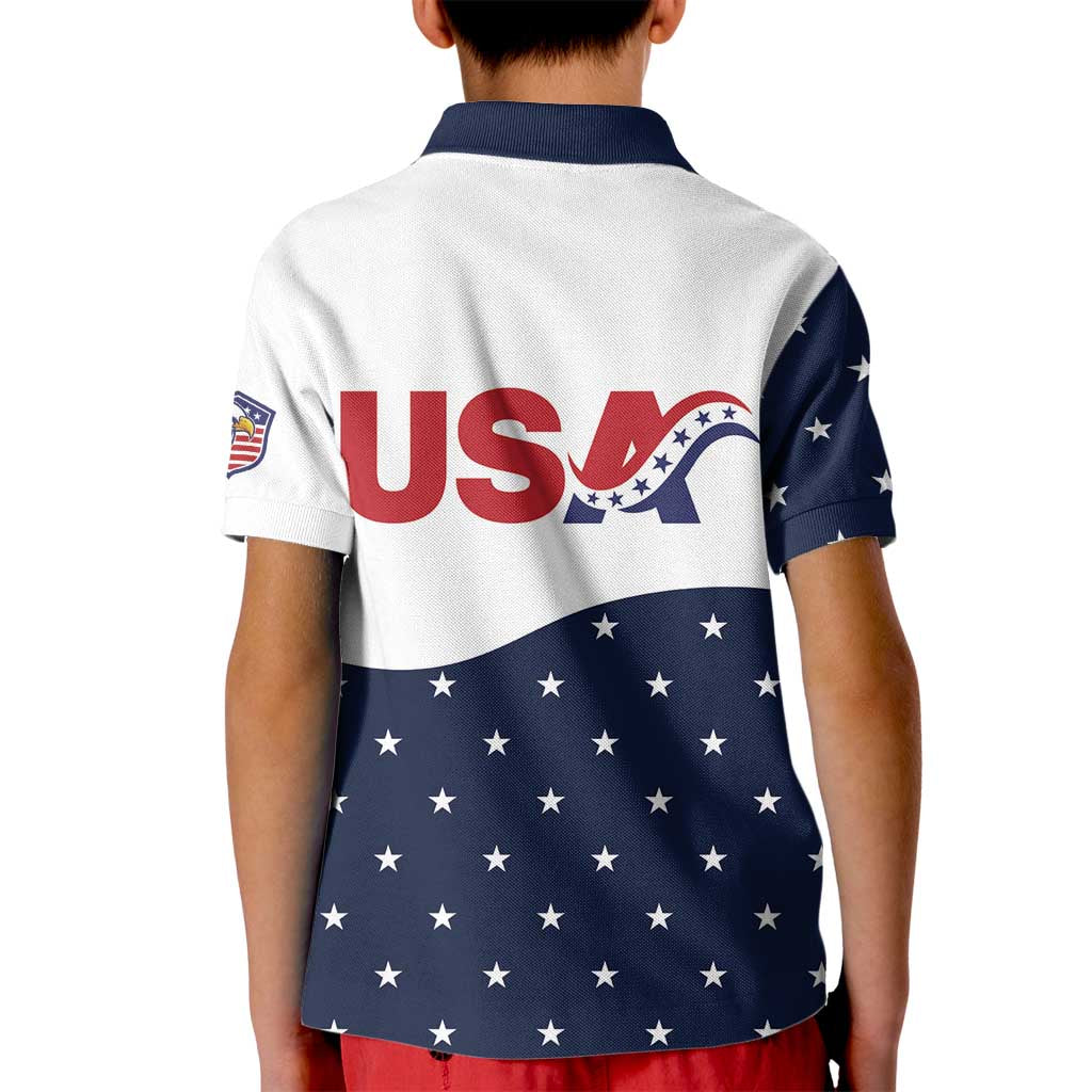 United States Soccer Kid Polo Shirt Stars and Stripes Special Edition Heritage - Wonder Print Shop