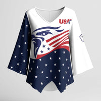 United States Soccer Kimono Sleeve Blouse Stars and Stripes Special Edition Heritage - Wonder Print Shop