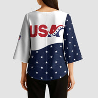 United States Soccer Kimono Sleeve Blouse Stars and Stripes Special Edition Heritage - Wonder Print Shop