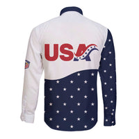 United States Soccer Long Sleeve Button Shirt Stars and Stripes Special Edition Heritage - Wonder Print Shop