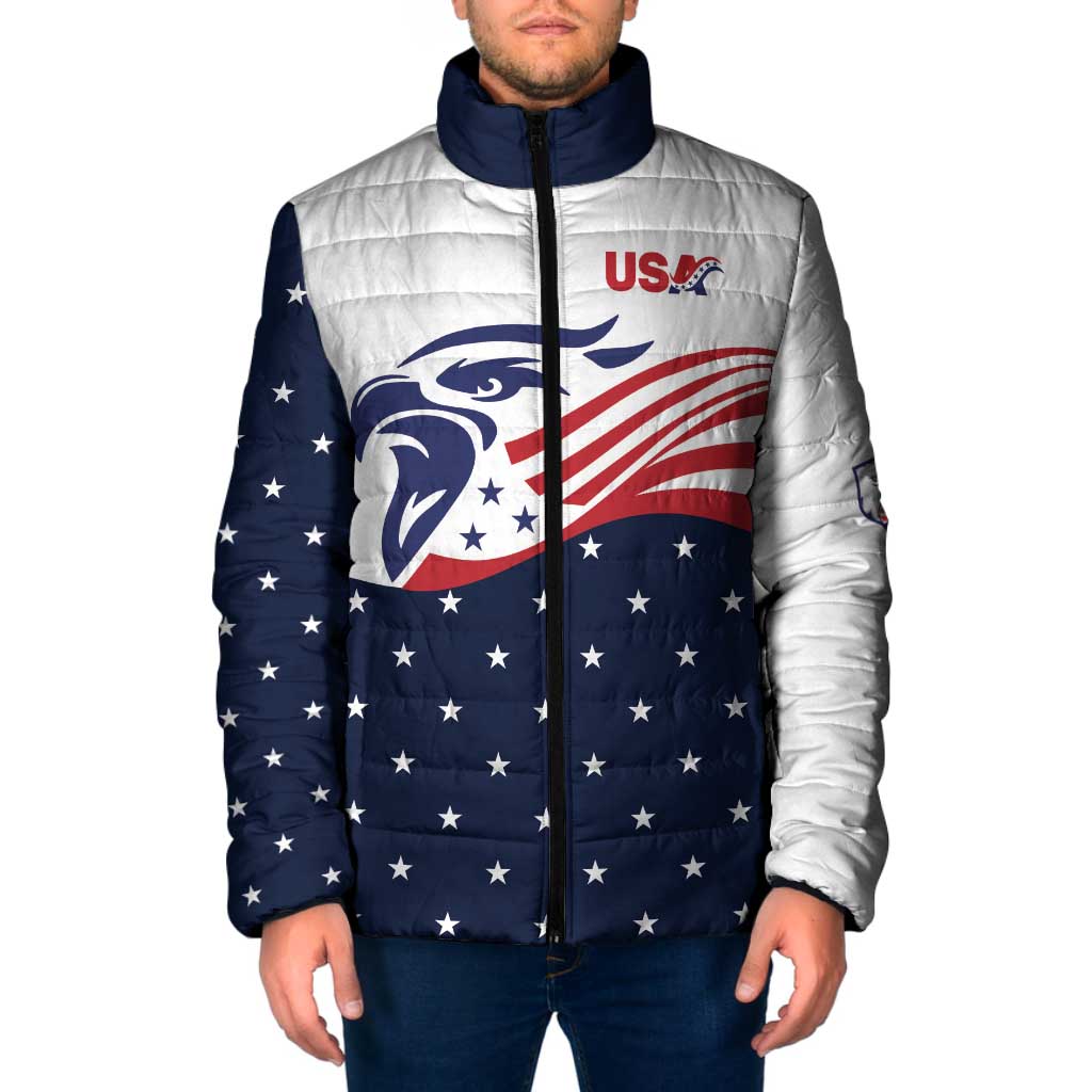 United States Soccer Padded Jacket Stars and Stripes Special Edition Heritage - Wonder Print Shop