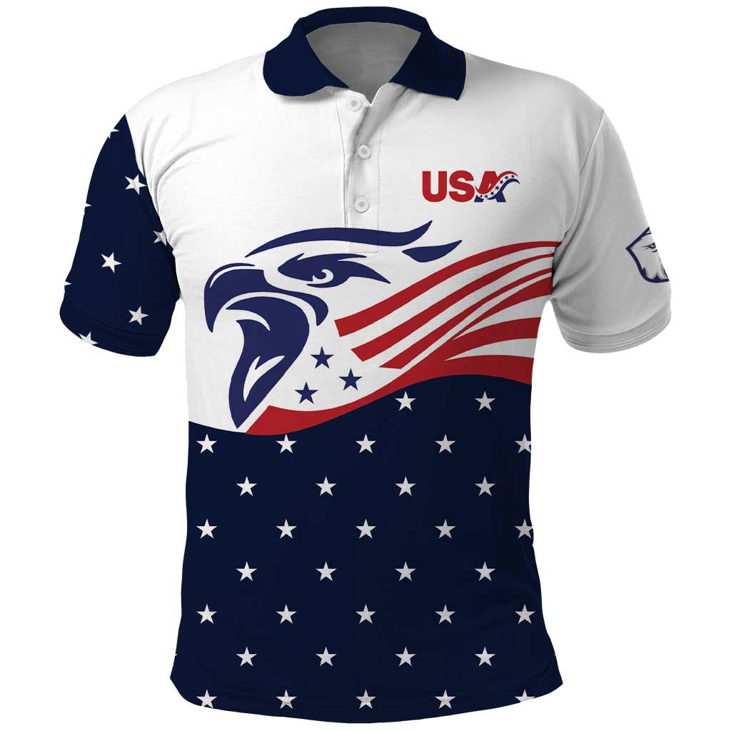 United States Soccer Polo Shirt Stars and Stripes Special Edition Heritage - Wonder Print Shop