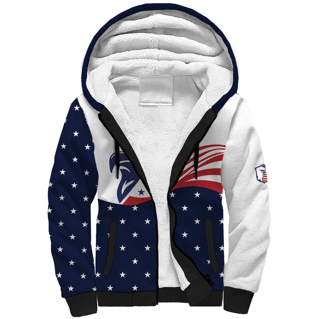 United States Soccer Sherpa Hoodie Stars and Stripes Special Edition Heritage - Wonder Print Shop