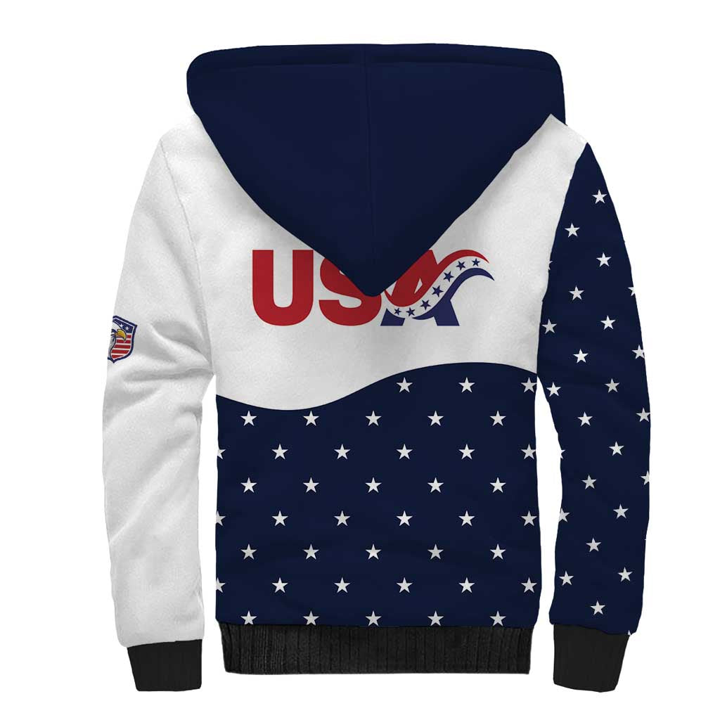 United States Soccer Sherpa Hoodie Stars and Stripes Special Edition Heritage - Wonder Print Shop