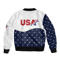 United States Soccer Sleeve Zip Bomber Jacket Stars and Stripes Special Edition Heritage - Wonder Print Shop