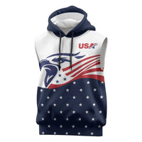United States Soccer Sleeveless Hoodie Stars and Stripes Special Edition Heritage - Wonder Print Shop