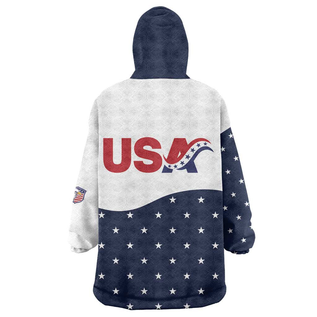 United States Soccer Wearable Blanket Hoodie Stars and Stripes Special Edition Heritage - Wonder Print Shop