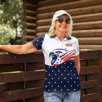 United States Soccer Women Polo Shirt Stars and Stripes Special Edition Heritage - Wonder Print Shop