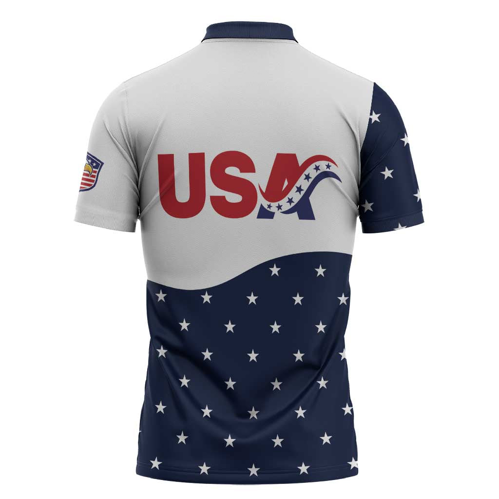 United States Soccer Zipper Polo Shirt Stars and Stripes Special Edition Heritage - Wonder Print Shop