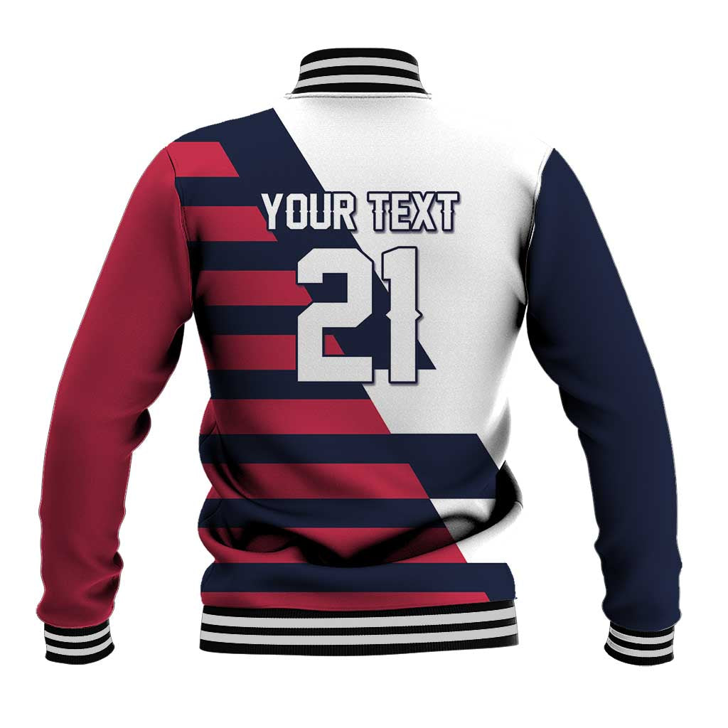Custom World Soccer United States 2026 Baseball Jacket Simple Stars and Stripes - Wonder Print Shop
