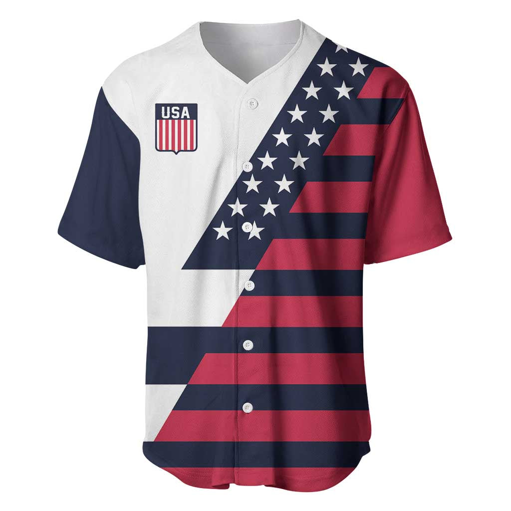 Custom World Soccer United States 2026 Baseball Jersey Simple Stars and Stripes - Wonder Print Shop