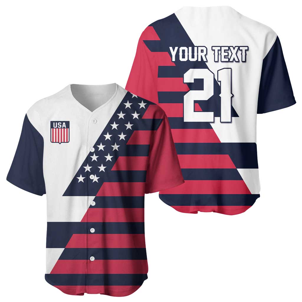 Custom World Soccer United States 2026 Baseball Jersey Simple Stars and Stripes - Wonder Print Shop