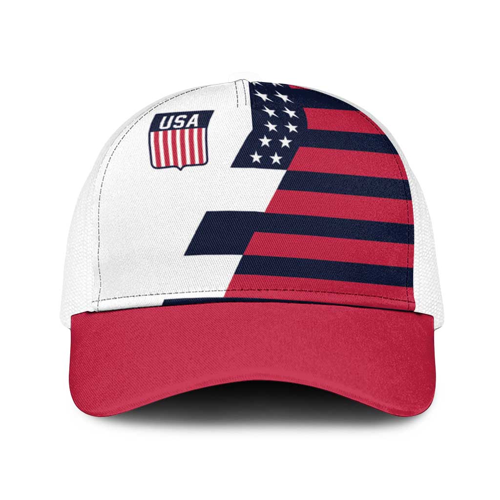 World Soccer United States 2026 Baseball Net Cap Simple Stars and Stripes - Wonder Print Shop
